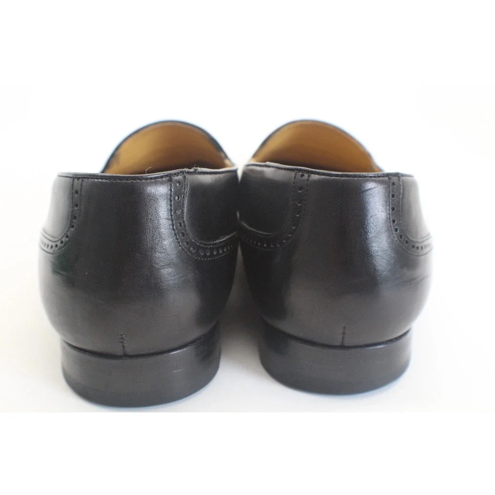 Mezlan Havana‎ Black Dress Shoes Mens 15 W Spain Tassel Brogue Loafer Old Money